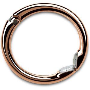 Women Bag Hanger Ring That Opens Into a Hook Close Automatically Polished Copper